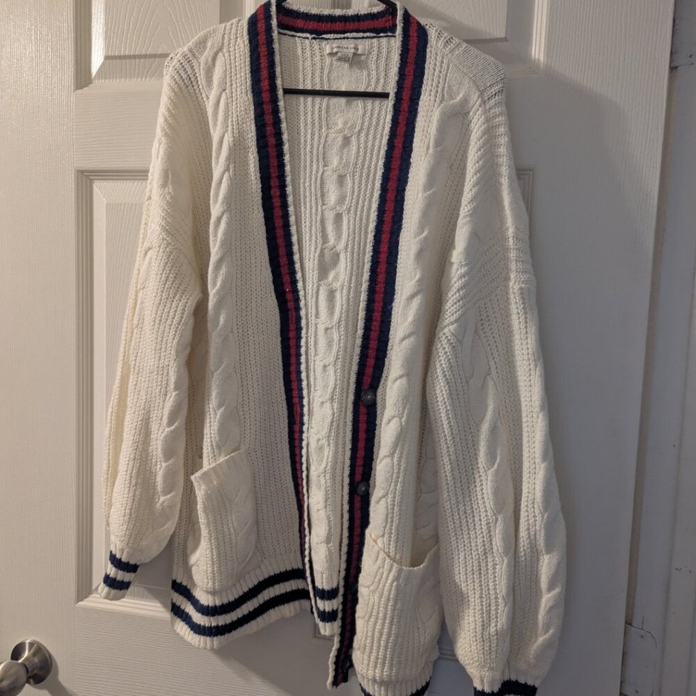 Size Medium - American Eagle - Red, White & Blue Cardigan